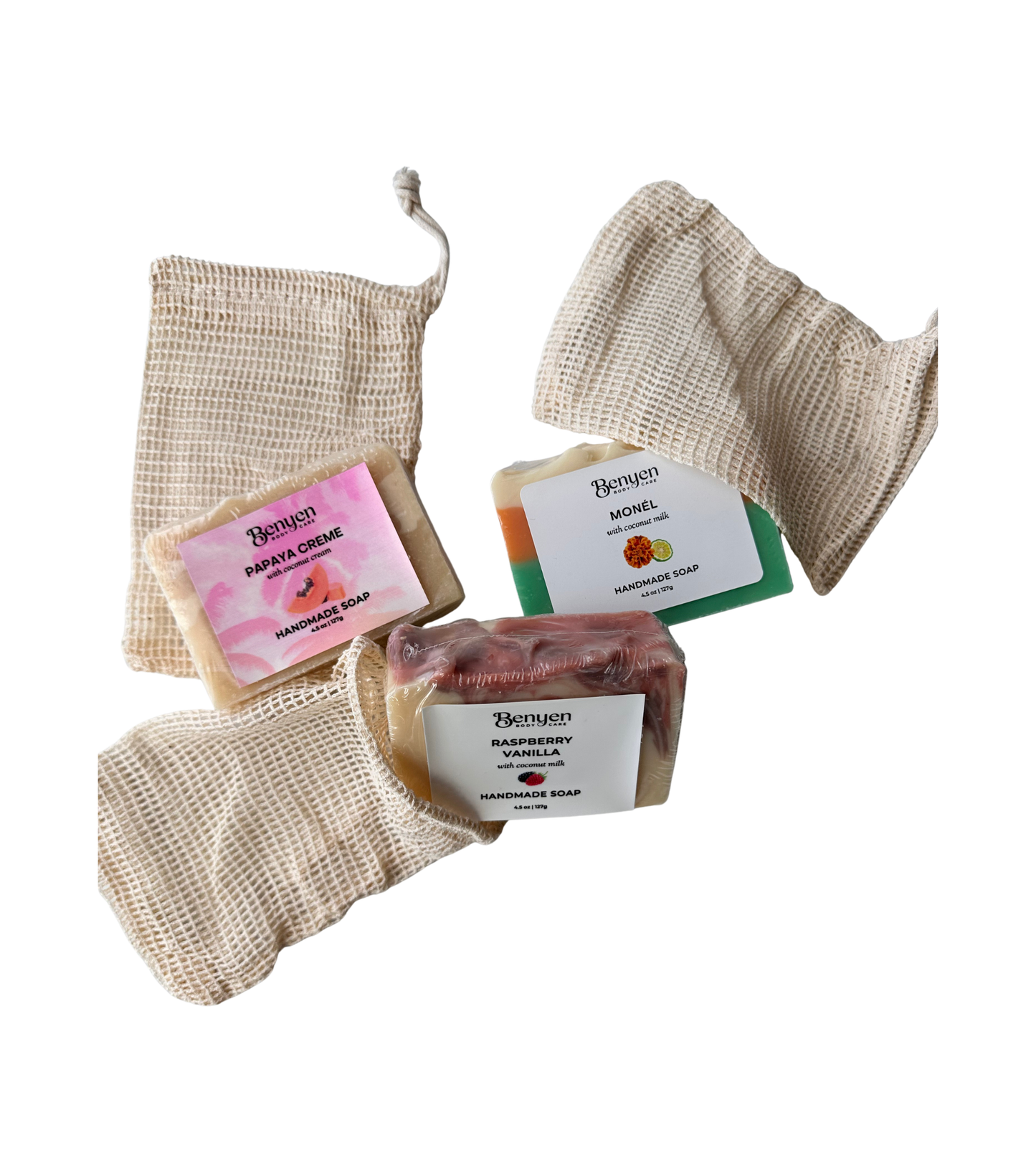 Benyen Body Care Natural Sisal Soap Saver Bag