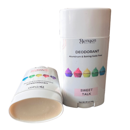 Two deodorant sticks with 'Benyen' branding on a white background