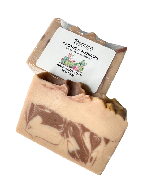 Cactus & Flowers Bar Soap | Honey Infused